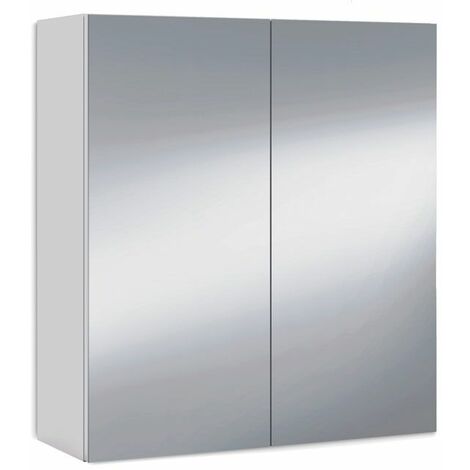 Armario camerino con espejo Blanco brillo 60cm (ancho) x 65cm (alto)