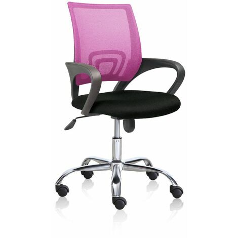 Silla de oficina Logic Negro - Rosa Logic 60cm (ancho) x 90-102cm (alto) (1/5)