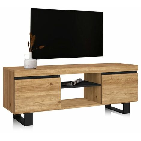 Mueble TV Ebos UP 140 Roble Nude - Ceniza (ancho) x 53cm (alto) (1/5)