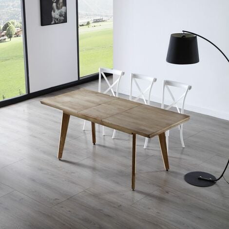 Mesa de comedor extensible Kay Roble Honey 80cm (ancho) x 76cm (alto)