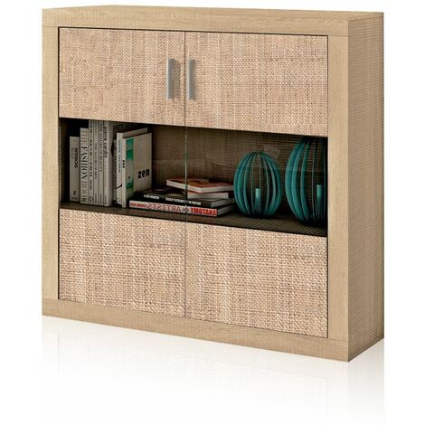 Bodeguero Nuka 2 puertas Tofe - Textil (ancho) x 110cm (alto)