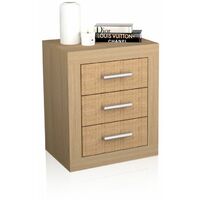 Mesita de noche Kira Tofe - Textil 50cm (ancho) x 61cm (alto)