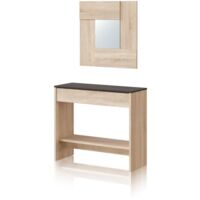 Mueble de recibidor consola Ona Roble Canadian - Óxido (ancho) x 79cm (alto)