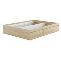 Cama Kendra Roble Canadian 150x190 - Roble Canadian