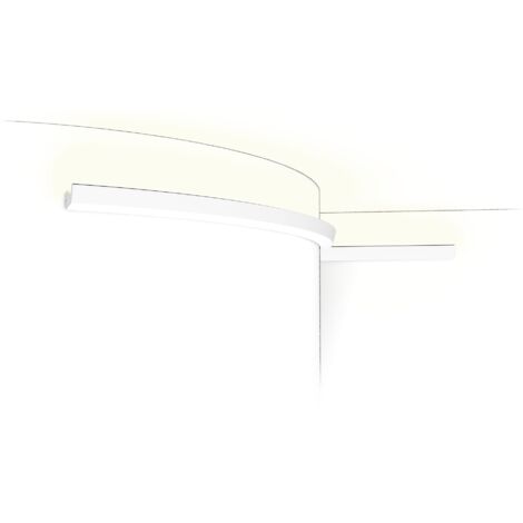 Eckleiste Orac Decor CX189F AXXENT flexible Eckleiste Zierleiste Stuckleiste modernes Design weiß 2 m