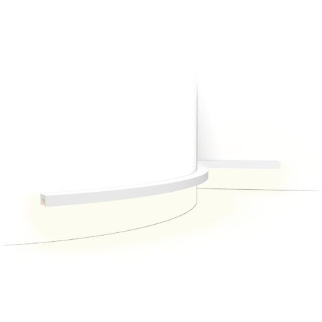 Eckleiste Orac Decor CX190F AXXENT U-PROFILE flexible Eckleiste Zierleiste Stuckleiste zeitloses klassisches Design weiß 2 m