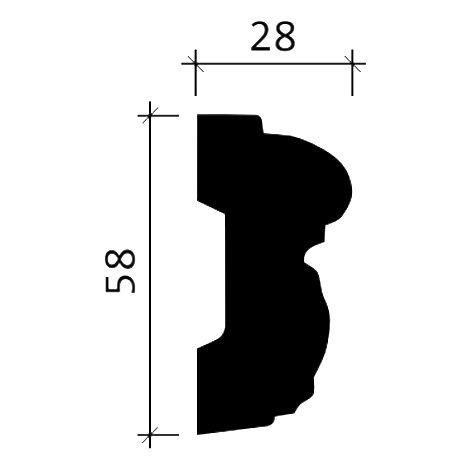 Profhome 151306 1 Karton SET mit 36 Wand- und Friesleisten Zierleisten  Stuckleisten 72 m