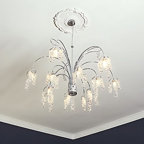 PRO[f]home Rosette 156005 – Deckenelement Neo-Klassizismus, Weiß, 65,6cm Durchmesser, Aus Polyurethan