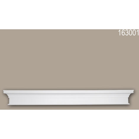 Pediment PROFHOME 163001 Türumrandung Zeitloses Klassisches Design weiß