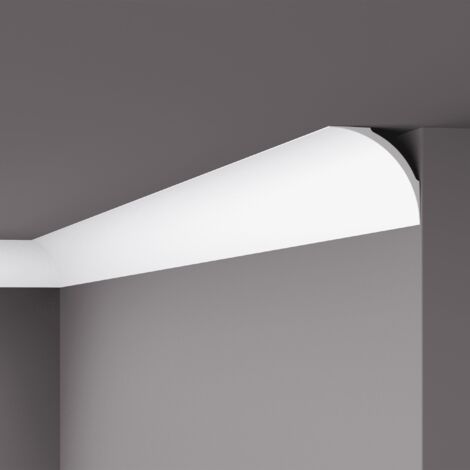 Eckleiste NMC NE4 Pure NOMASTYL Noel Marquet Zierleiste Stuckleiste Modernes Design weiß 2 m (1/5)