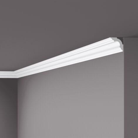 Eckleiste NMC A3 NOMASTYL Noel Marquet Zierleiste Stuckleiste Zeitloses Klassisches Design weiß 2 m