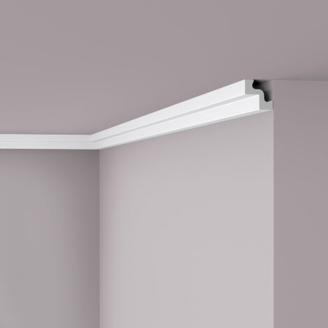 Eckleiste NMC ST2 NOMASTYL Noel Marquet Zierleiste Stuckleiste Modernes Design weiß 2 m
