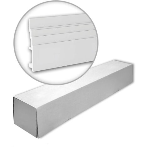 Profhome 653802-box 1 Karton SET mit 8 Sockelleisten Fußleisten Modernes Design 16 m (1/5)