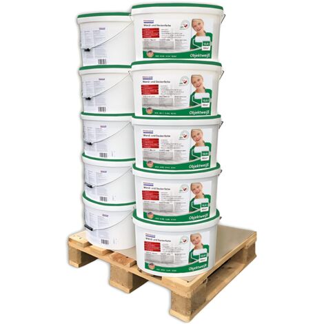 Wandfarbe PROFHOME 300-31-10 Objektweiß Innenfarbe Farbe hochergiebig gut deckend matt weiß 125 L Eimer für max. 800 qm