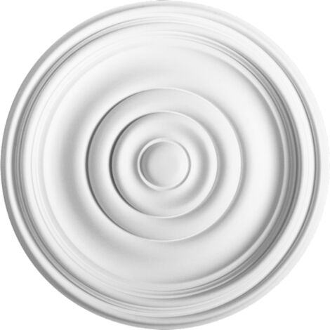 Rosette Stuck Orac Decor R08 Deckenrosette Stuckrosette Gesims klassisch schön ring Dekor weiß 38 cm Durchmesser