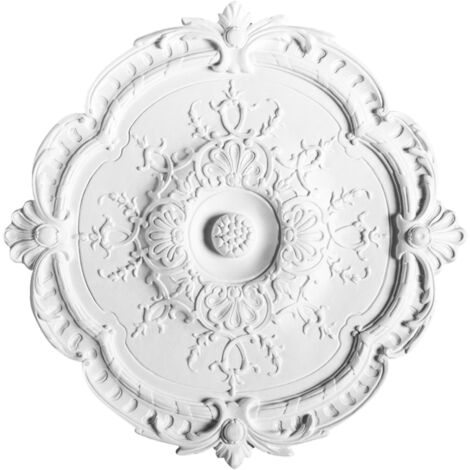 Stuckrosette Stuck Orac Decor R31 LUXXUS Rosette Decken Wand Dekor Element weiß hochwertig stabil 38,5 cm Durchmesser