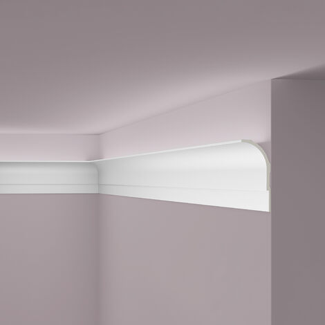 Eckleiste NMC AD22 ARSTYL Noel Marquet Zierleiste Stuckleiste für Indirekte  Beleuchtung Modernes Design weiß 2 m