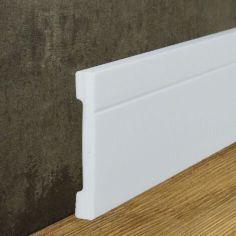 Sockelleiste NMC FD2 WALLSTYL Noel Marquet Zierleiste Stuckleiste Zeitloses Klassisches Design weiß 2 m