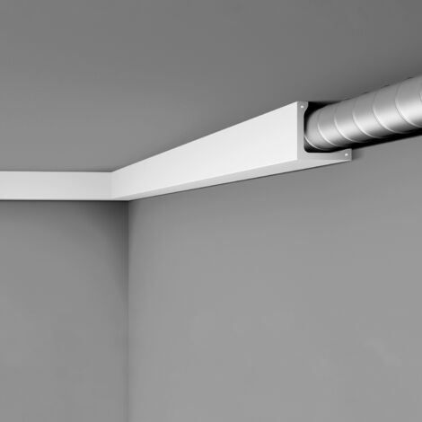 Abdeckleiste NMC L4 ARSTYL Noel Marquet Zierleiste Eckleiste Stuckleiste für direkte Beleuchtung Modernes Design weiß 2 m