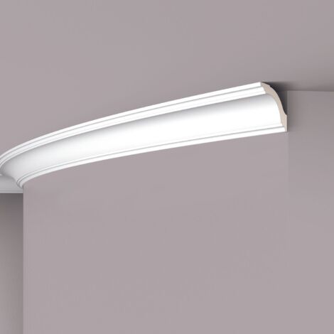 Eckleiste NMC Z1220 Flex ARSTYL Noel Marquet flexible Zierleiste Stuckleiste Zeitloses Klassisches Design weiß 2 m