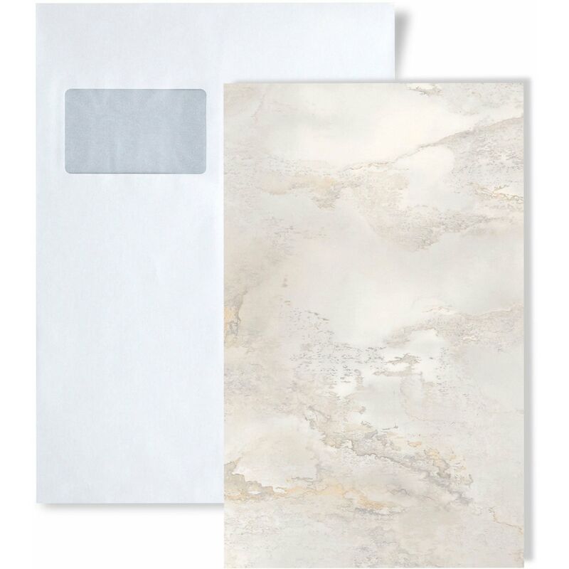 1 PIEZA DE MUESTRA S-23180 WallFace GENESIS White AR+ S-GLASS Collection  MUESTRA Panel de pared en tamaño aprox DIN A5