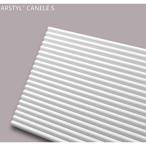 3d revestimiento mural NMC CANELÉ S ARSTYL Noel Marquet Perfil de estuco Elemento decorativo diseño moderno blanco 2 m
