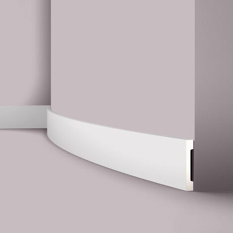 Zócalo NMC FD2S Flex WALLSTYL Noel Marquet Moldura decorativa flexible Moldura decorativa pared Marco para puerta diseño moderno blanco 2 m