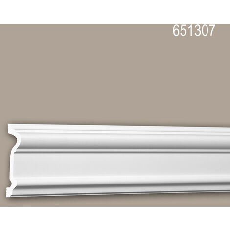 Moldura para pared 651307 Profhome Perfil de estuco Moldura decorativa  Moldura decorativa pared estilo Neoclasicismo blanco 2 m