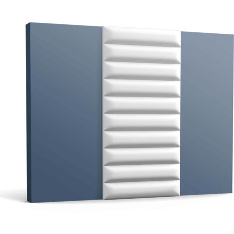 3d revestimiento mural Orac Decor W217 PILLOW Panel de pared Panel acustico Friso Moldura para pared Perfil de estuco Moldura decorativa diseño moderno blanco 2 m (1/5)