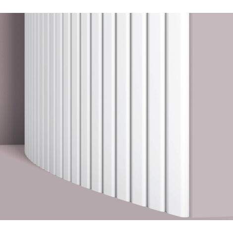 3d revestimiento mural NMC CANELÉ L FLEX ARSTYL Noel Marquet Panel de pared Panel acustico Moldura flexible Moldura para pared Perfil de estuco Moldura decorativa diseño moderno blanco 2 m