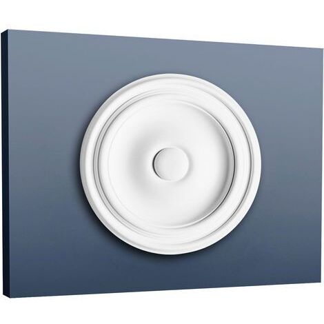 Rosetón Florón Elemento decorativo de estuco Orac Decor R07 LUXXUS para techo o pared Forma de anillo 26 cm diàmetro