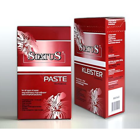 STATUS PROFI Pegamento en polvo para papel pintado de papel engrudo de 250 gr para 35 m2 y 7 rollos (10m x 0,53m)
