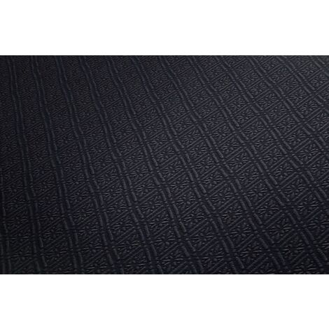 Papel pintado asiático Profhome 374711 papel pintado no tejido ligeramente texturado tono sobre tono mate negro 5,33 m2
