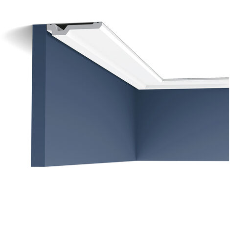 Cornisa Moldura Perfil de estuco Orac Decor C356 LUXXUS Elemento decorativo para pared y techo 2 m - blanco
