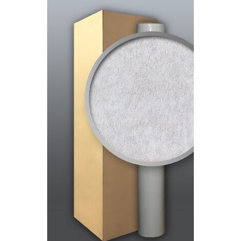 EDEM 80379BR60 Papel pintado no tejido blanco pintable con textura decorativa de brotes 5 rollos para 132 m2