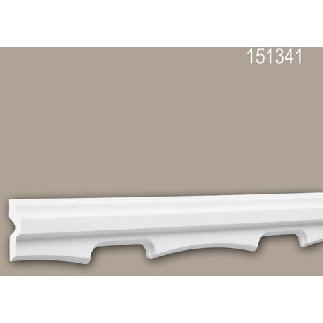 Moldura para pared 651322 Profhome Perfil de estuco Moldura decorativa  Moldura friso estilo Neoclasicismo blanco 2 m