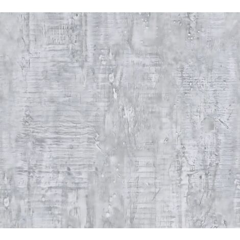 Empapelado aspecto piedra azulejos Profhome 944265 papel pintado no tejido ligeramente texturado de aspecto madera mate gris 5,33 m2