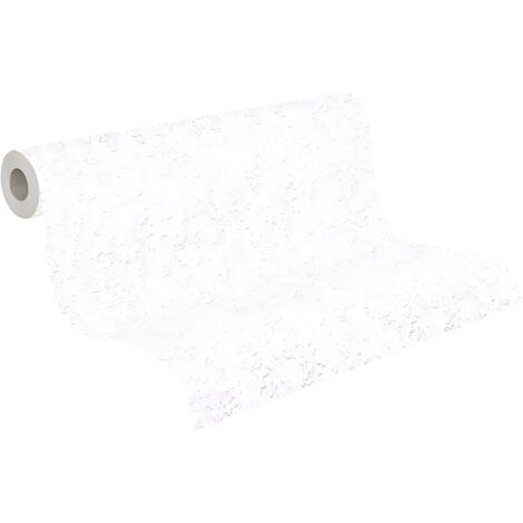 Empapelado tono sobre tono Profhome 240910 papel pintado texturado ligeramente texturado tono sobre tono mate blanco 5,33 m2