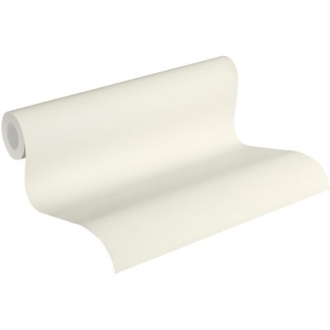 Papel pintado liso Profhome 373651 papel pintado no tejido ligeramente texturado tono sobre tono mate crema 5,33 m2