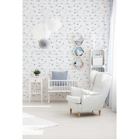 Papel pintado no tejido infantil Estrelitas beige