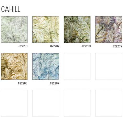 Empapelado de lujo exclusivo Profhome 822207 papel pintado vinílico gofrado con plumas brillante azul violeta-pastel blanco crema plata 5,33 m2