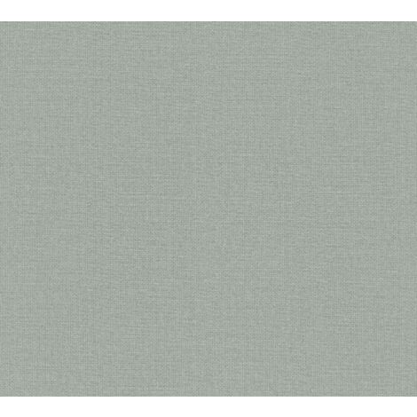 Papel pintado liso Profhome 387446 papel pintado vinílico estampado en caliente tejido non tejido ligeramente texturado unicolor mate verde gris 5,33 m2