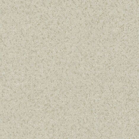 Papel pintado liso Profhome 387024 papel pintado no tejido ligeramente texturado con acentos metálicos efecto satinado beige gris-beige oro 5,33 m2