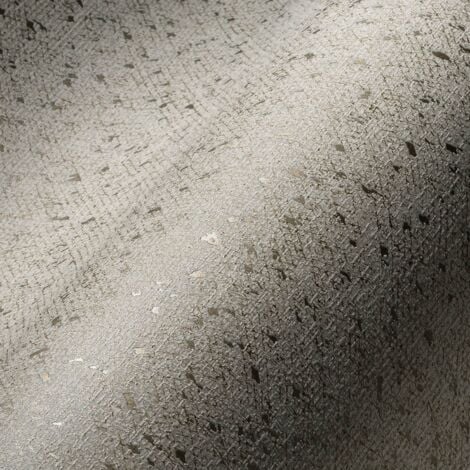 Papel pintado liso Profhome 387024 papel pintado no tejido ligeramente texturado con acentos metálicos efecto satinado beige gris-beige oro 5,33 m2