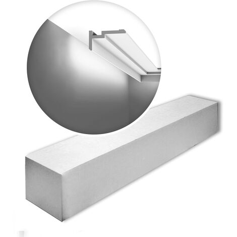 Orac Decor CX197-box MODERN U-STEPS 1 caja 12 piezas Cornisa Luz indirecta diseño moderno blanco 24 m