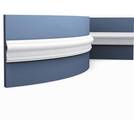 Moldura para pared Orac Decor PX202F AXXENT Moldura decorativa flexible Perfil de estuco diseño atemporal clásico blanco 2 m (1/5)
