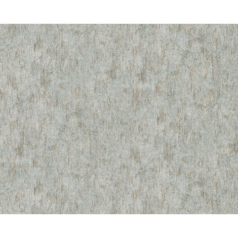 Empapelado texturado EDEM 410ST18 papel pintado vinílico estampado en caliente tejido non tejido ligeramente texturado tono sobre tono y acentos metálicos verde verde-pálido oro plata 10,65 m2 (1/5)