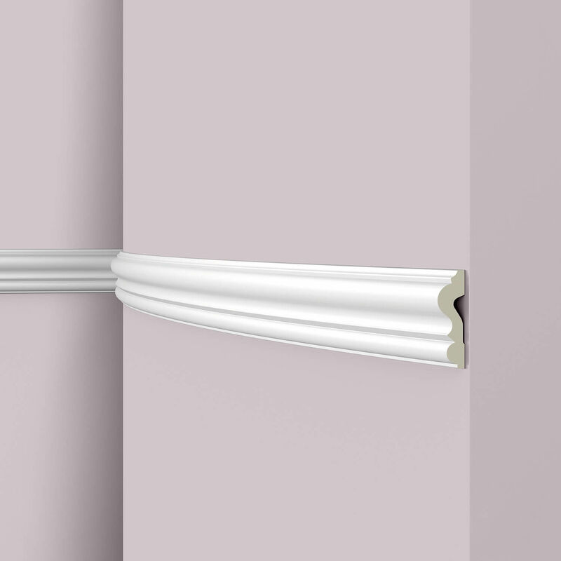 Cornice Parete NMC Z1360 Flex ARSTYL Noel Marquet modanatura flessibile  modanatura aspetto stucco design classico senza tempo bianco 2 m