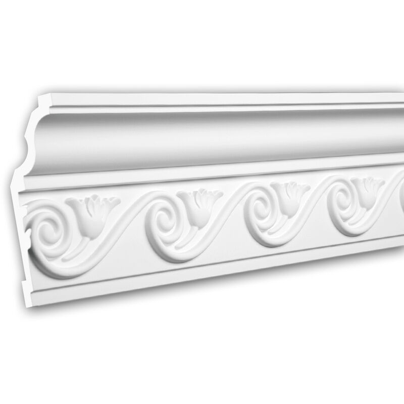 Cornice soffitto parete 150250 Profhome modanatura tipo stucco stile  neoclassico bianco 2 m