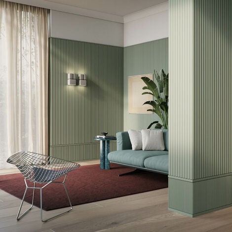 3D Rivestimento murale NMC CANELÉ S ARSTYL Noel Marquet modanatura aspetto stucco elemento decorativo design moderno bianco 2 m